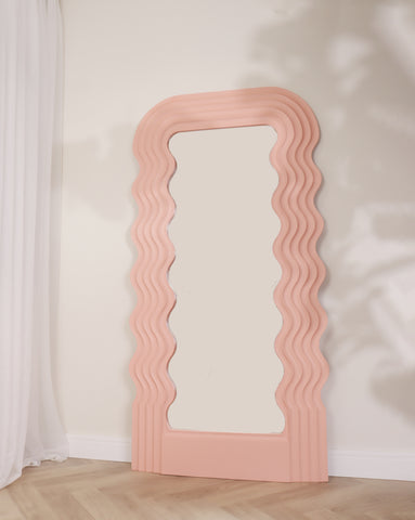 Pink Waves Mirror